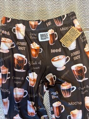 NEW ! Unisex Coffee-Print Lounge Pants